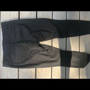 Black and white polka dot gap pants